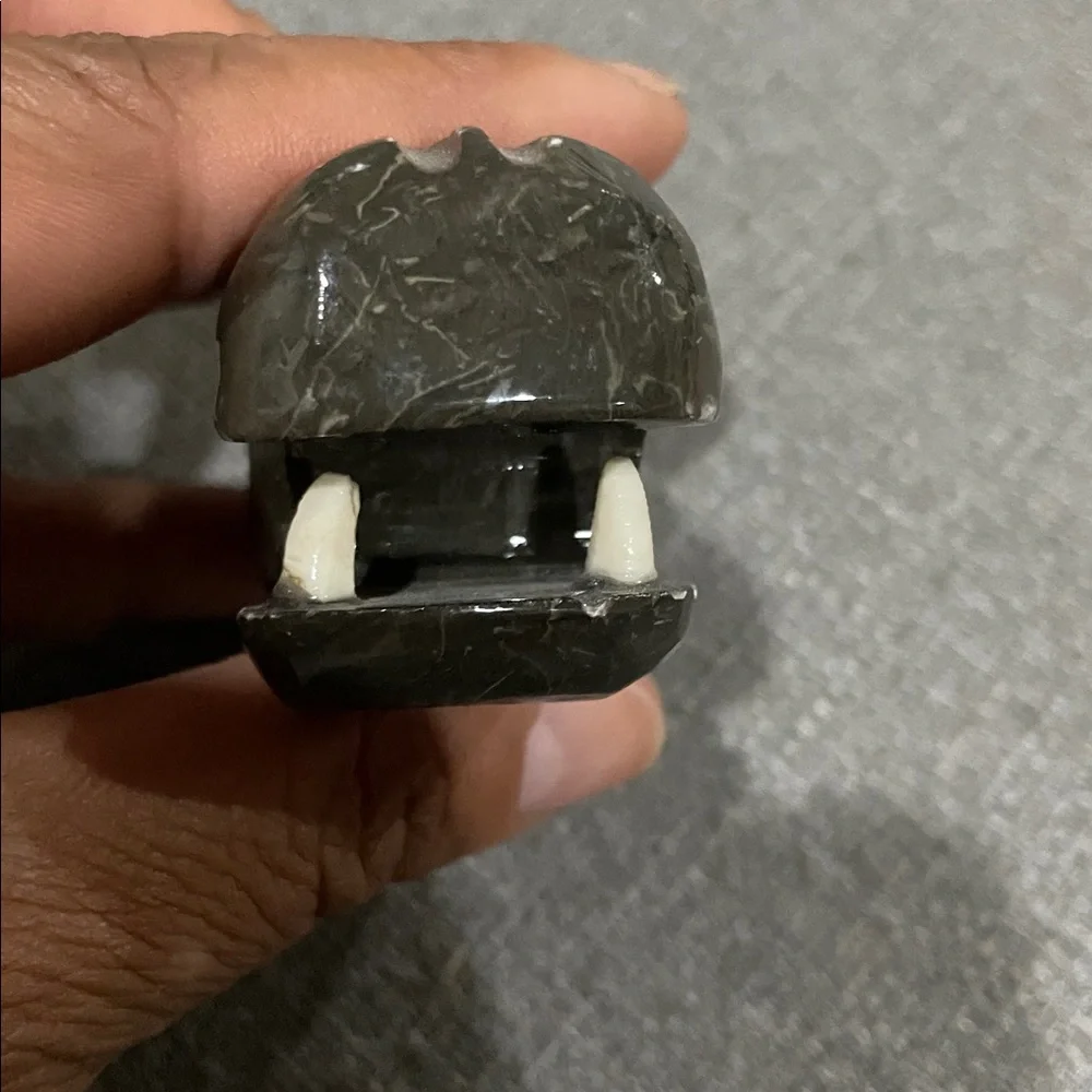 Stone Hand Carved Hippo Figurine